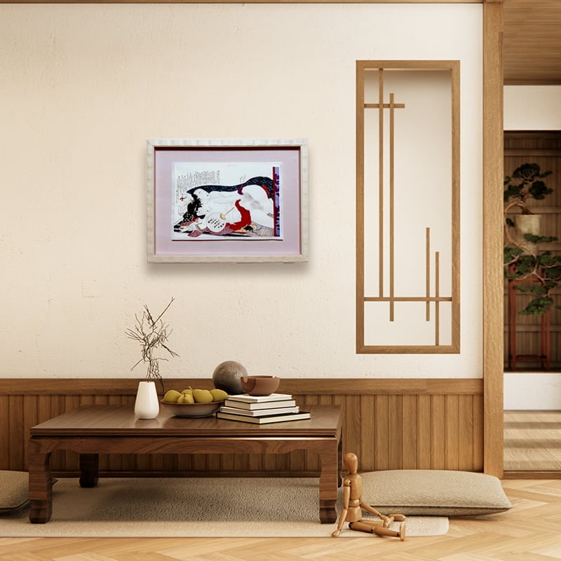 葛飾北斎 浮世絵春画「つひの雛形」※北斎あぶな絵名画撰 特彫り