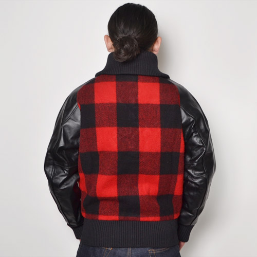 Skookum×US/Donkey Collar Check Jacket（スクーカム×アス スタジャン