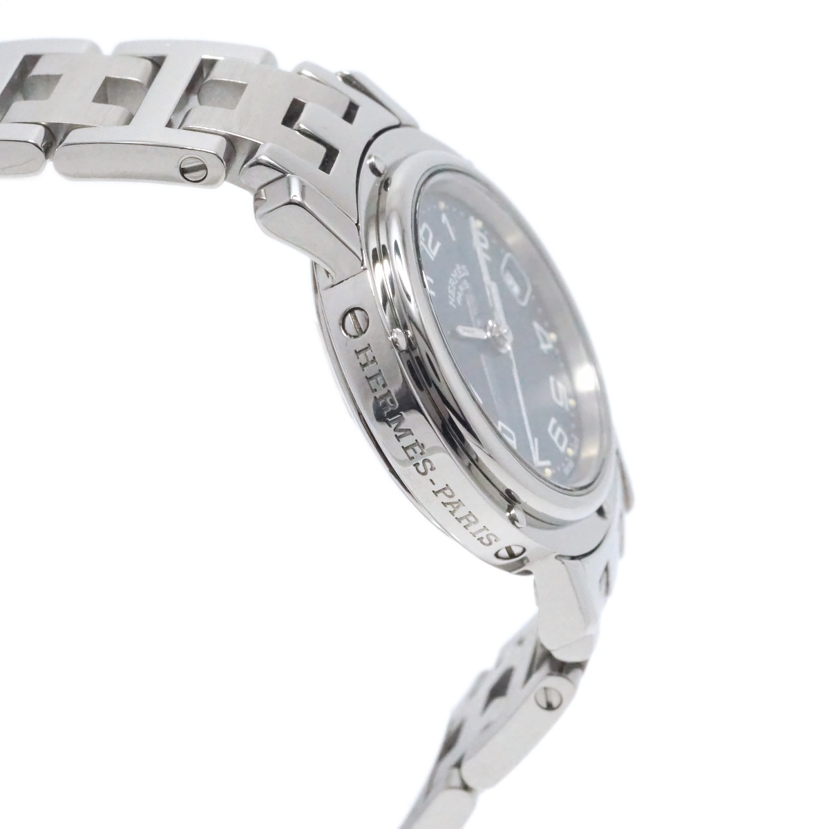 エルメス クリッパー ブルー文字盤 CL4.210 クオーツ レディース USED