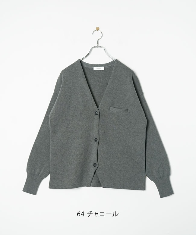 ◇[SMA-KNIT-NC-JKT]SOLAMONAT(ソラモナ) ウエハースニット ノーカラー