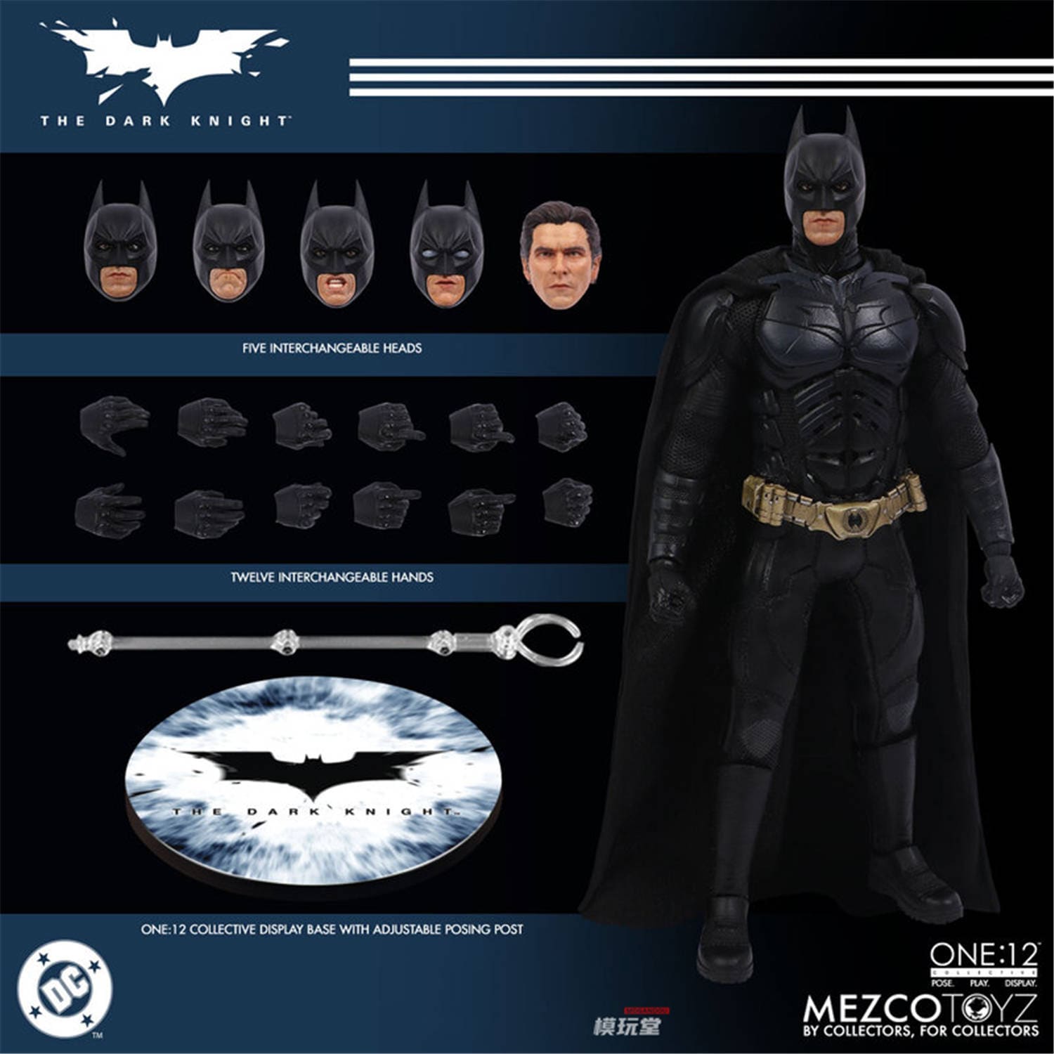 予約 Mezco Toyz 1/12 『ダークナイト：バットマン』 バットマン The