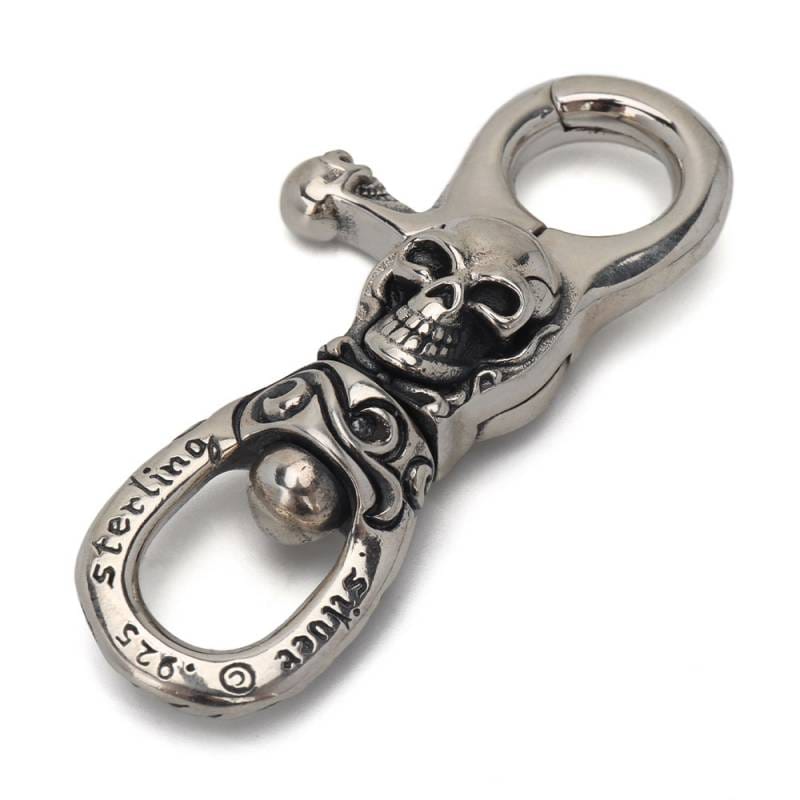 シルバー925 スカル キーリング [zs004] | キーチェーン、キーリング