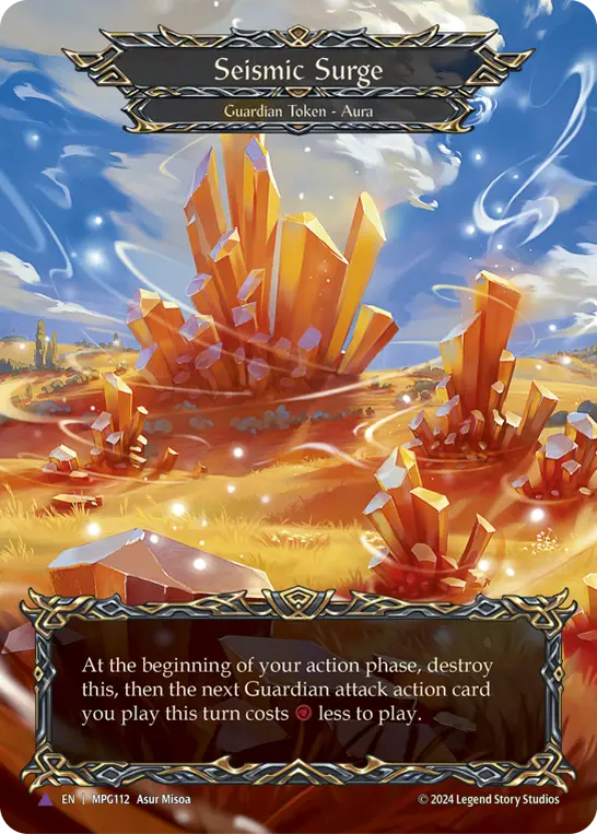 EN】《Cold Foil》[Guardian] Seismic Surge/震激 (トークン)「Marvel