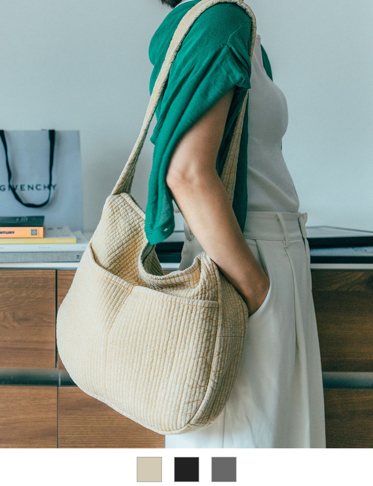 Rename ヌビショルダーバッグ マザーズバッグ 斜めがけバッグ 丸洗いOK