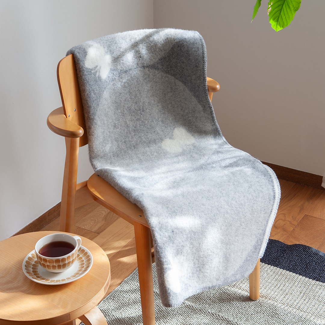 PERHONEN ウールブランケット ハーフ（クリッパン×ミナ ペルホネン