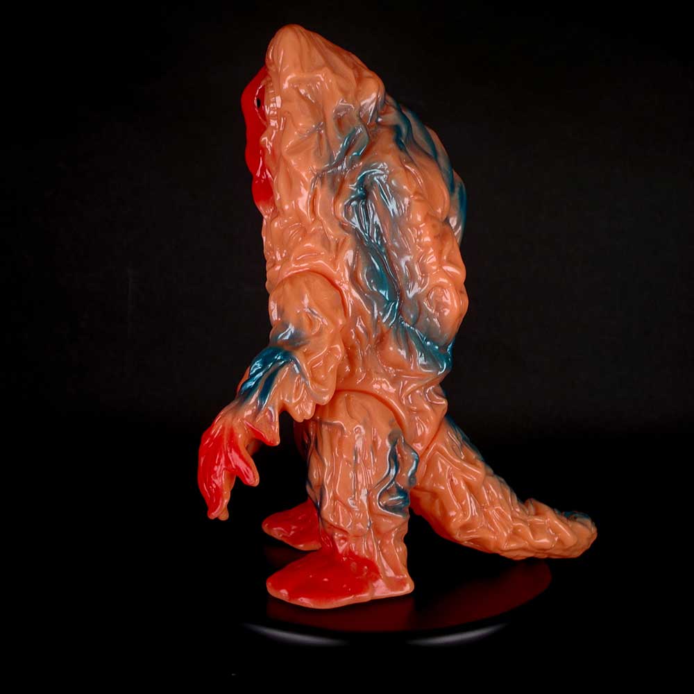 ソフビ】【ブルマァク】ヘドラ蓄光版（オレンジ）/BULLMARK ブルマアク