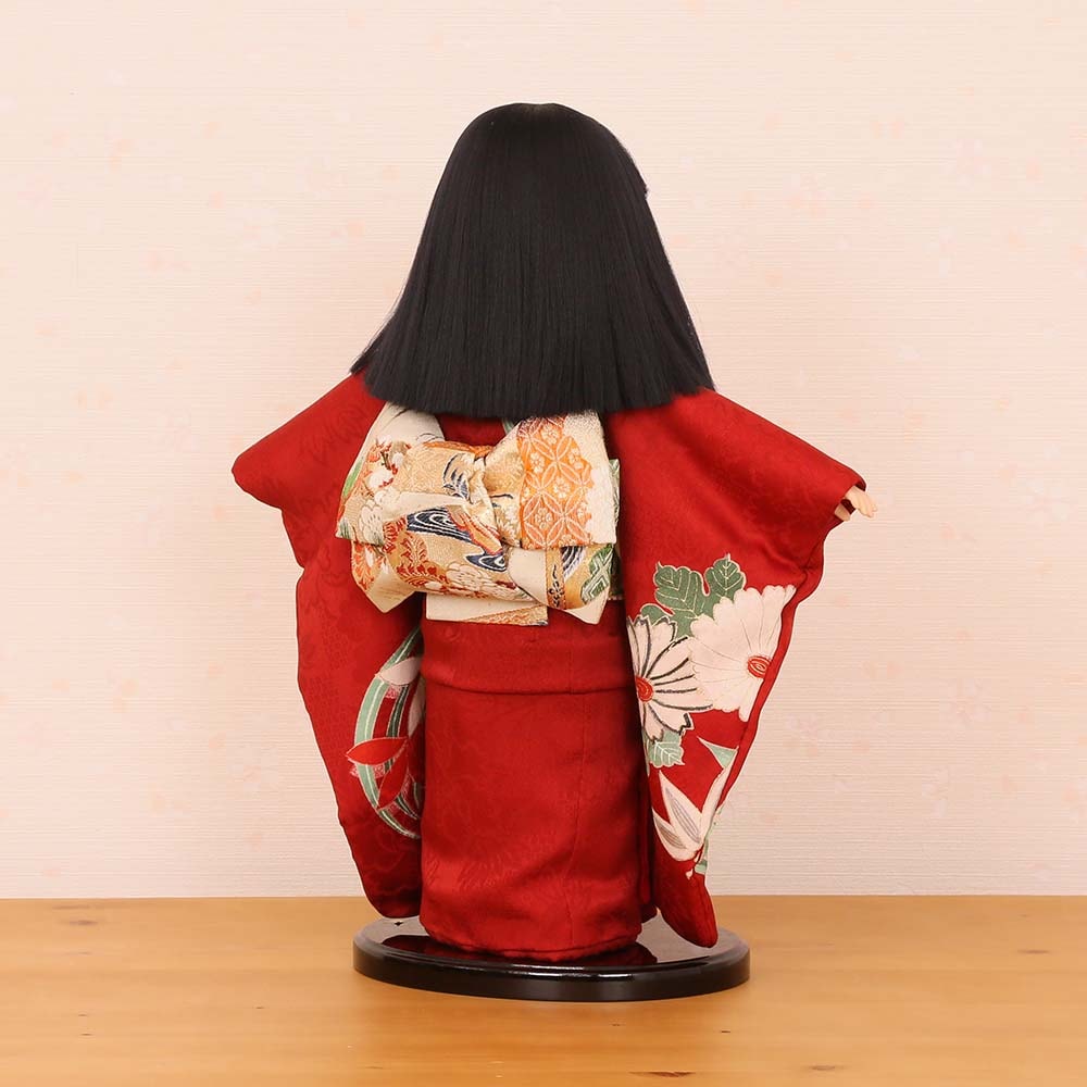 市松人形 齊藤公司作 13号 古布 古代裂 正絹友禅 130800-01a-j