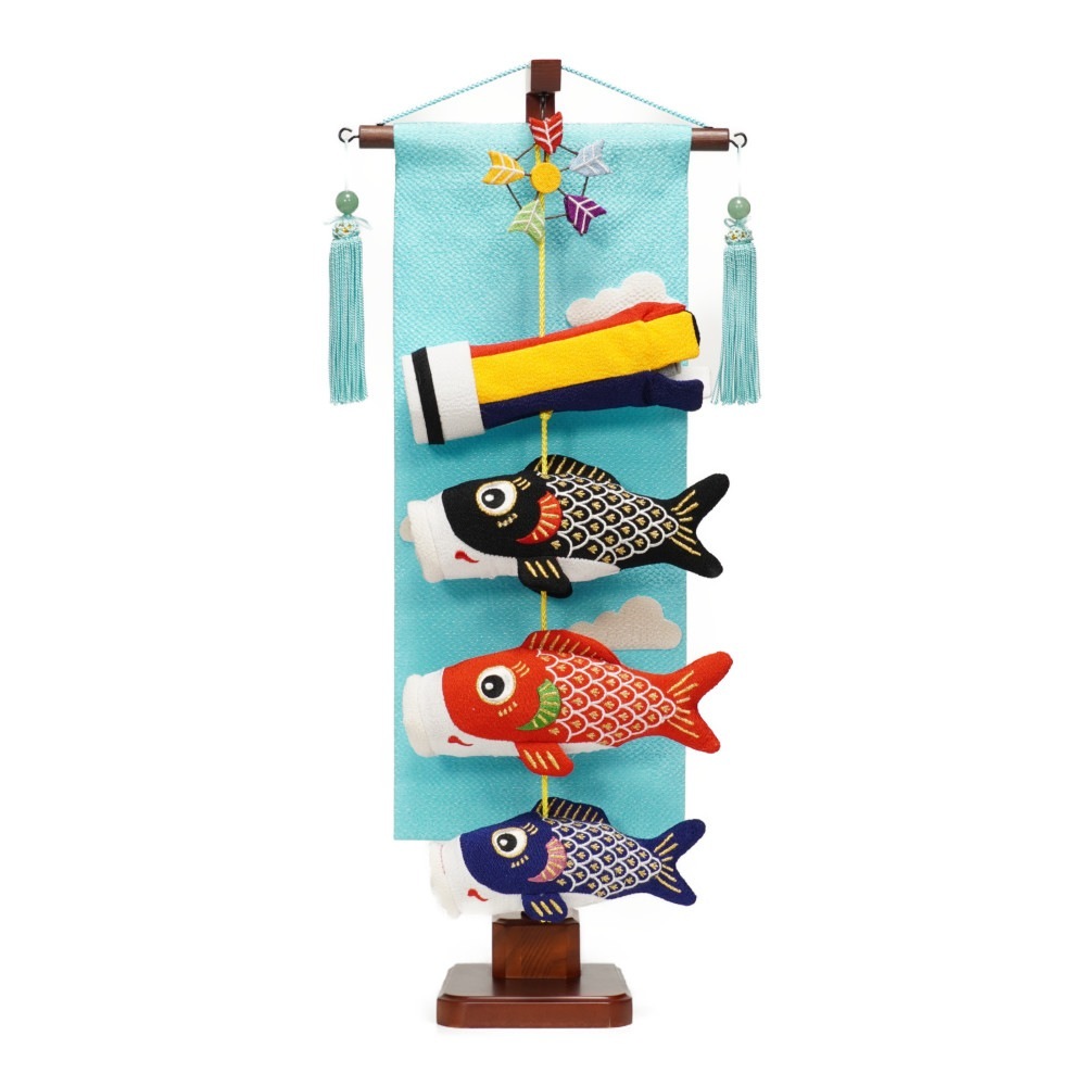 つるし飾り】空色飾り鯉のぼり(小) 〈男の子〉[225T-098] ｜雛人形・五