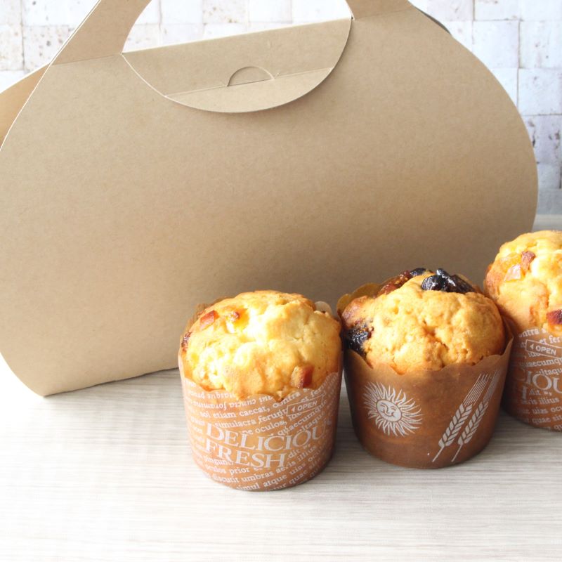 クラフトキャリーアーチBOX 大 66×330（10枚/150枚入） | 焼き菓子