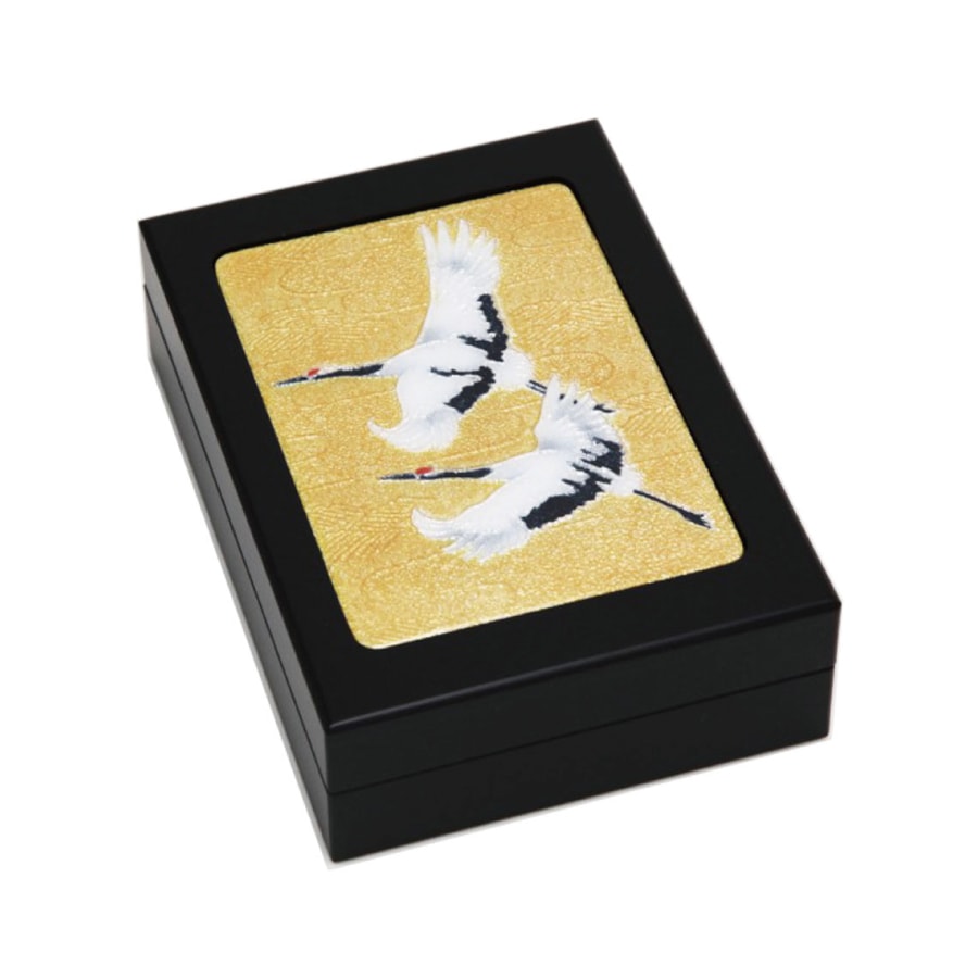 七宝焼き 小物・はがき入れ 双鶴（そうかく） | 小物入れ | 伝統工芸品