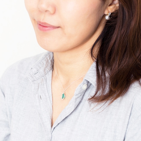 囚われのパルマ 鉱石のペンダント グリーンメノウ | すべての商品