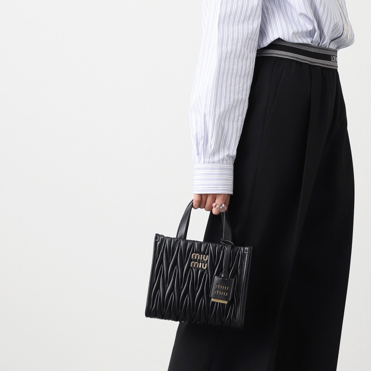 miu miu ミュウミュウ トートバッグ 2WAY/ショルダーバッグ/MATELASSE