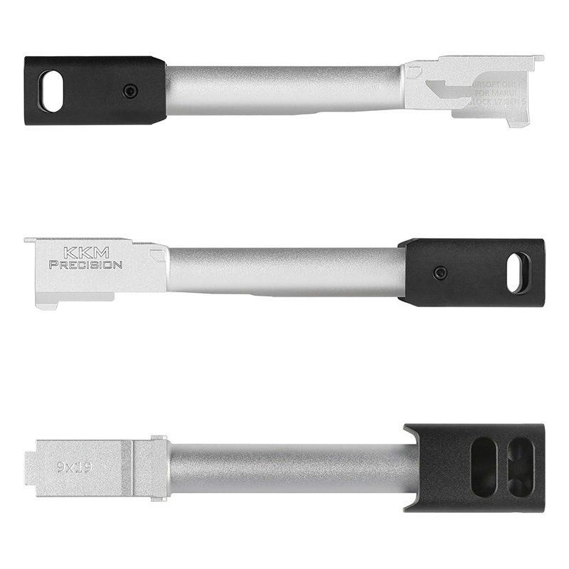 C&C Tac KKMタイプ アウターバレル＆コンペンセイターセット Silver