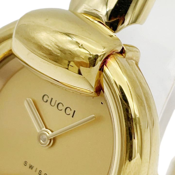 GUCCI グッチ レディース腕時計 バングルウォッチ ゴールド 1400L QZ