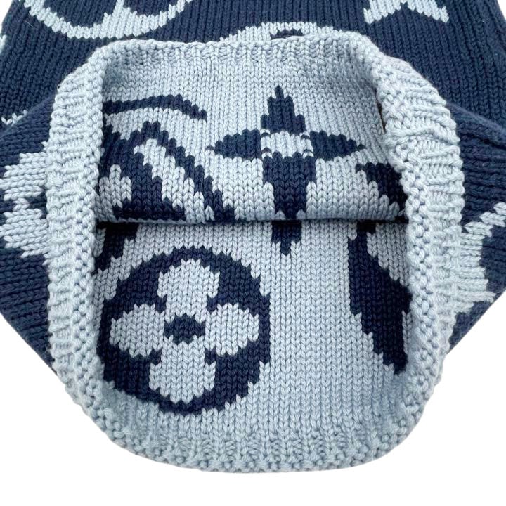 LOUIS VUITTON ルイヴィトン スヌードグランフロア モノグラム ニット