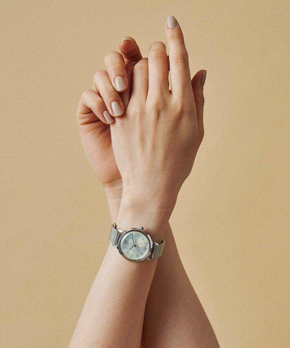 MATOW マトウ SHIKI BOUQUET 鈴蘭 SILVER MESH レディース 腕時計