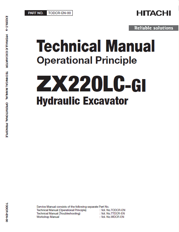 Hitachi ZX220LC-GI ZAXIS Excavator Repair Manual