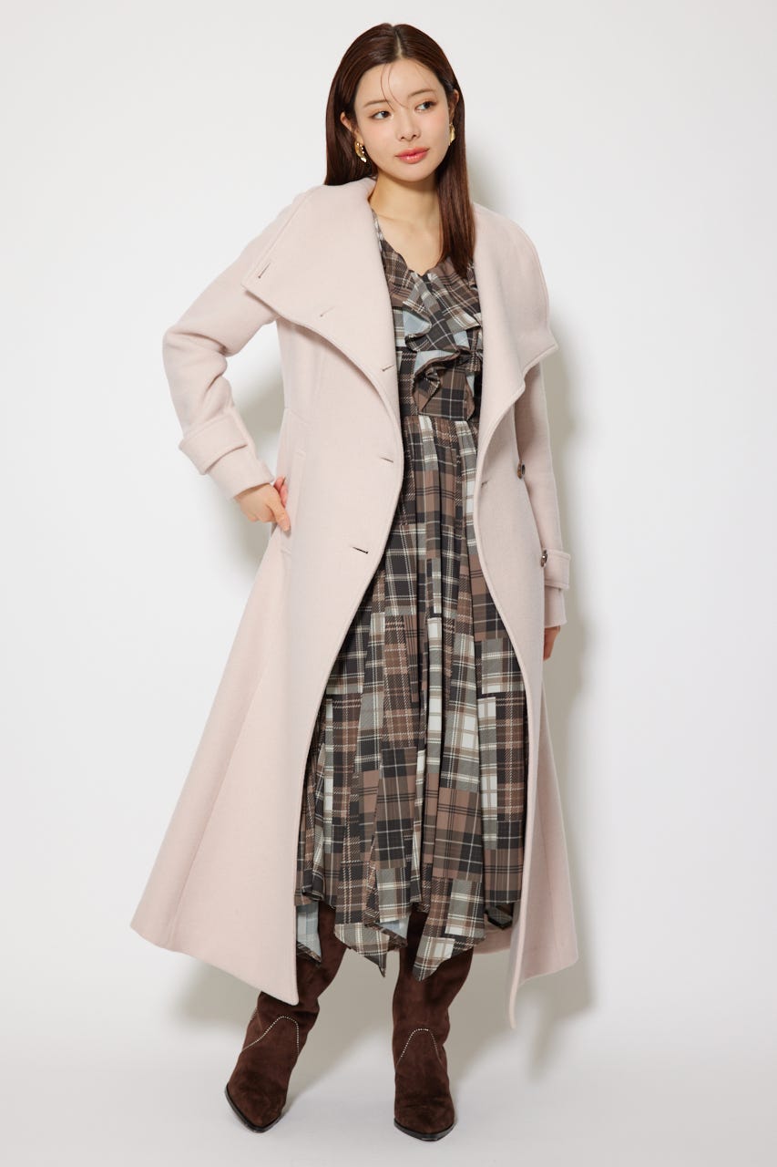 rienda | 25オーバーネックシンデレララインコート (コート ) |SHEL