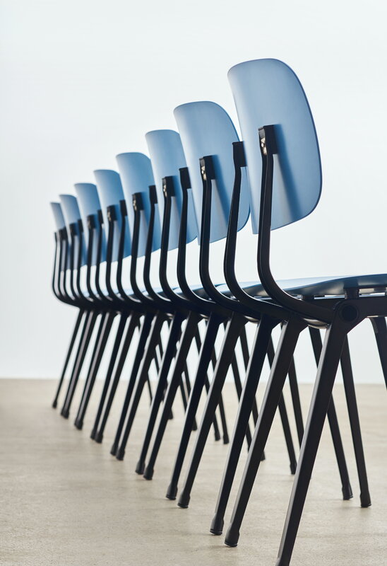 HAY Revolt chair, black - azure blue 3.0 | Finnish Design Shop