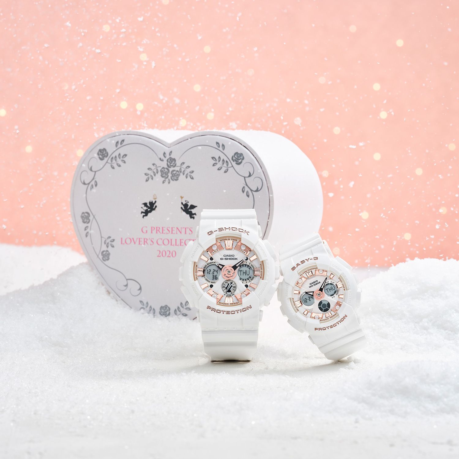 G-SHOCK & BABY-G”ペアウオッチにクリスマスにぴったりの2つのデザイン