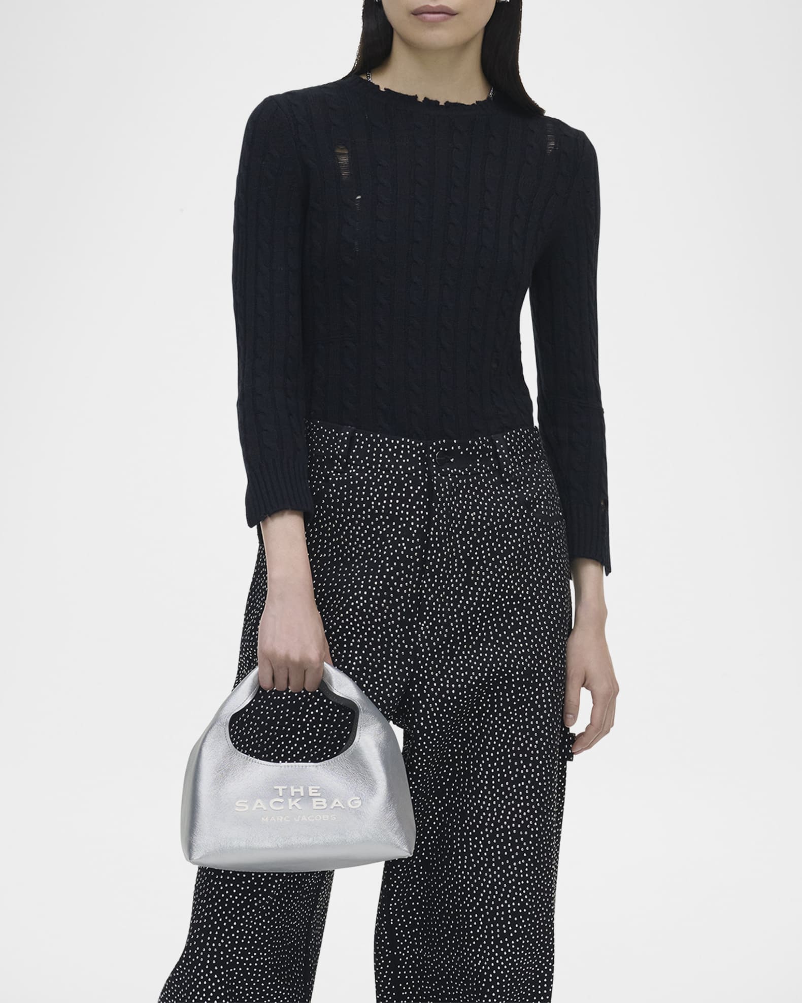 Marc Jacobs The Metallic Leather Mini Sack Bag | Neiman Marcus