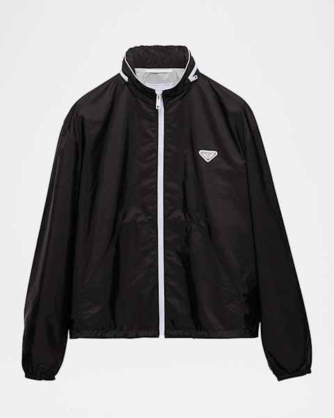 Prada Men's Zip-Front Technical Jacket | Neiman Marcus
