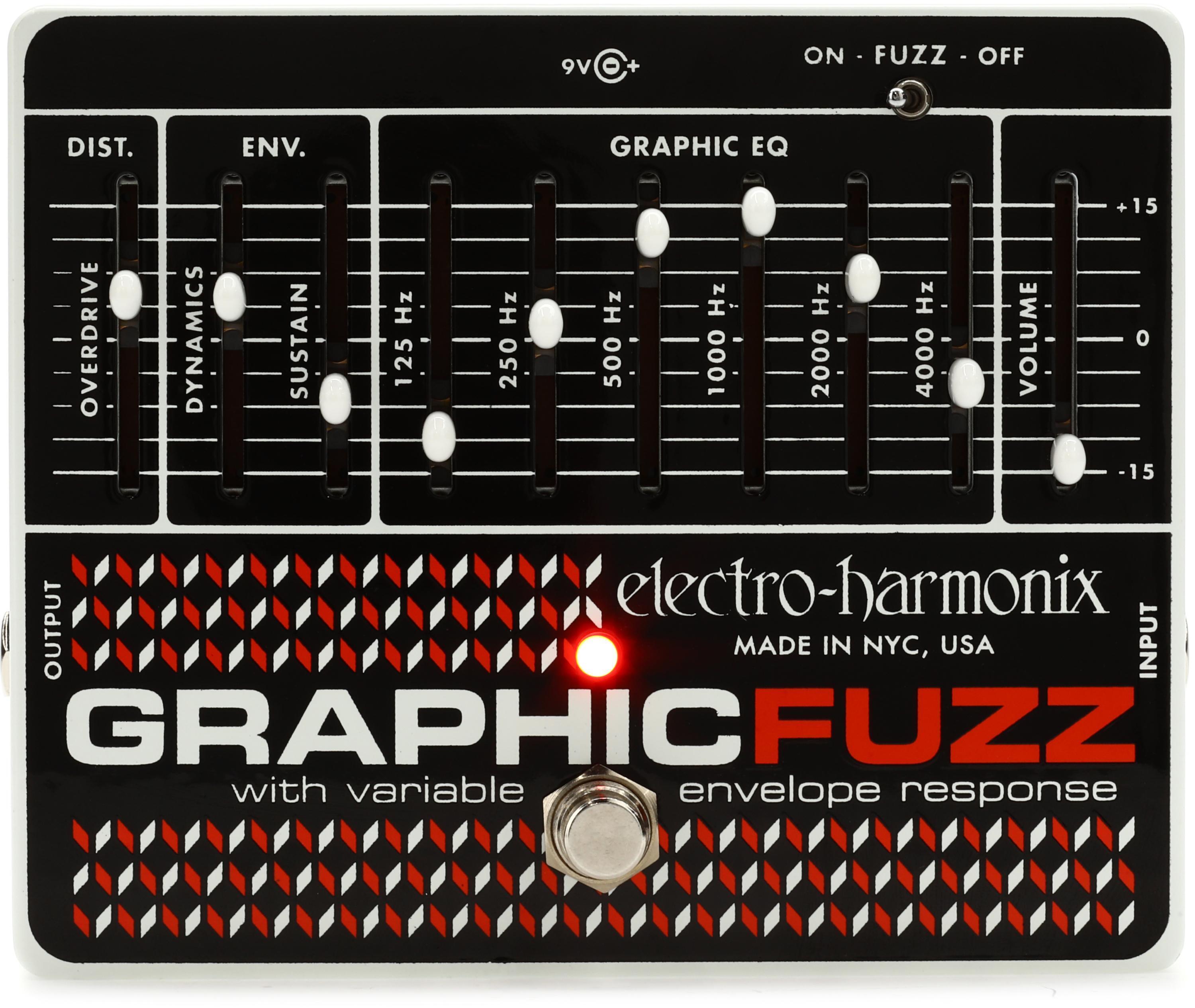 Electro-Harmonix Graphic Fuzz EQ/Distortion/Sustainer Pedal