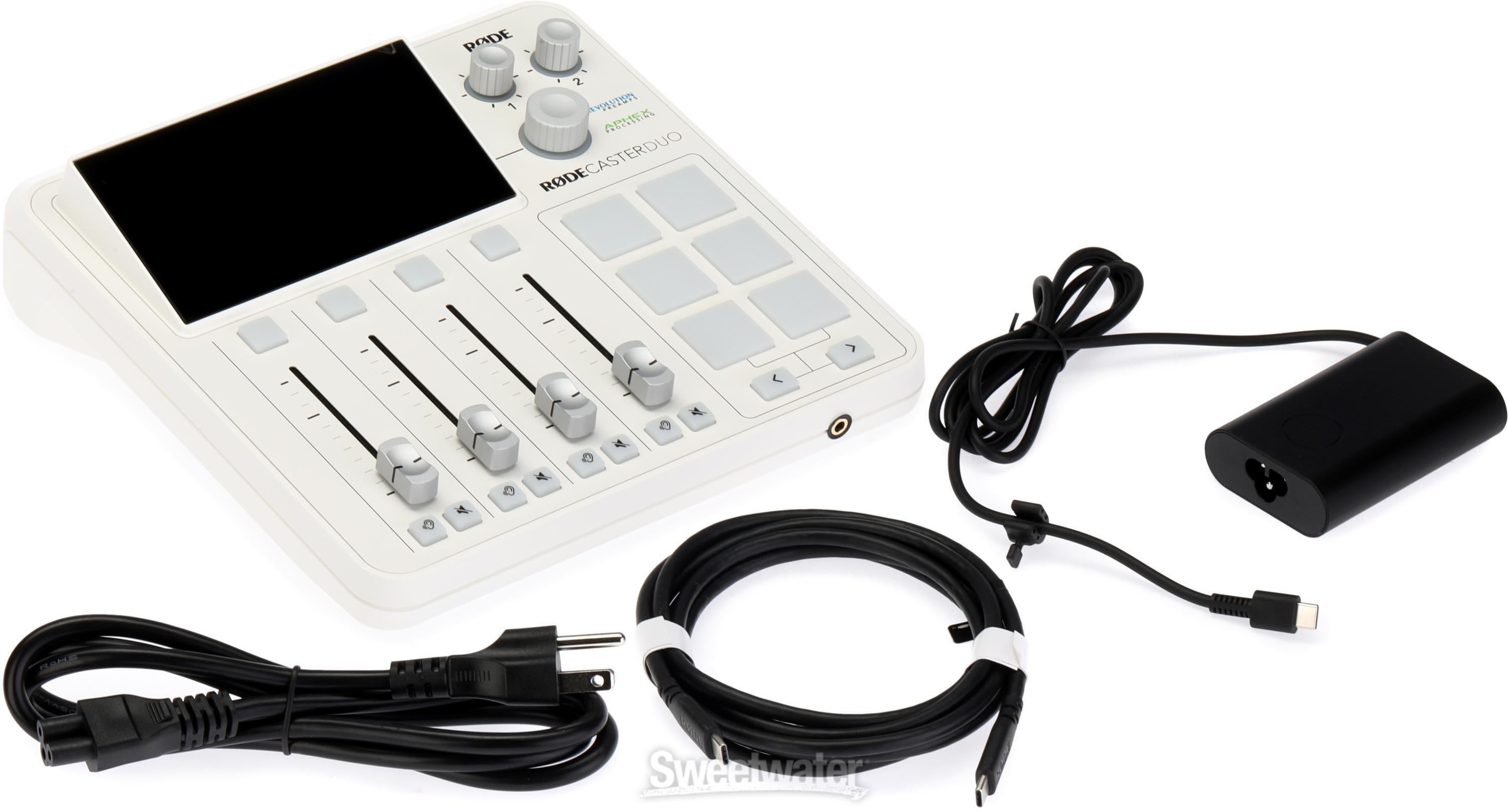 Rode RODECaster Duo Streaming Mixer - White | Sweetwater