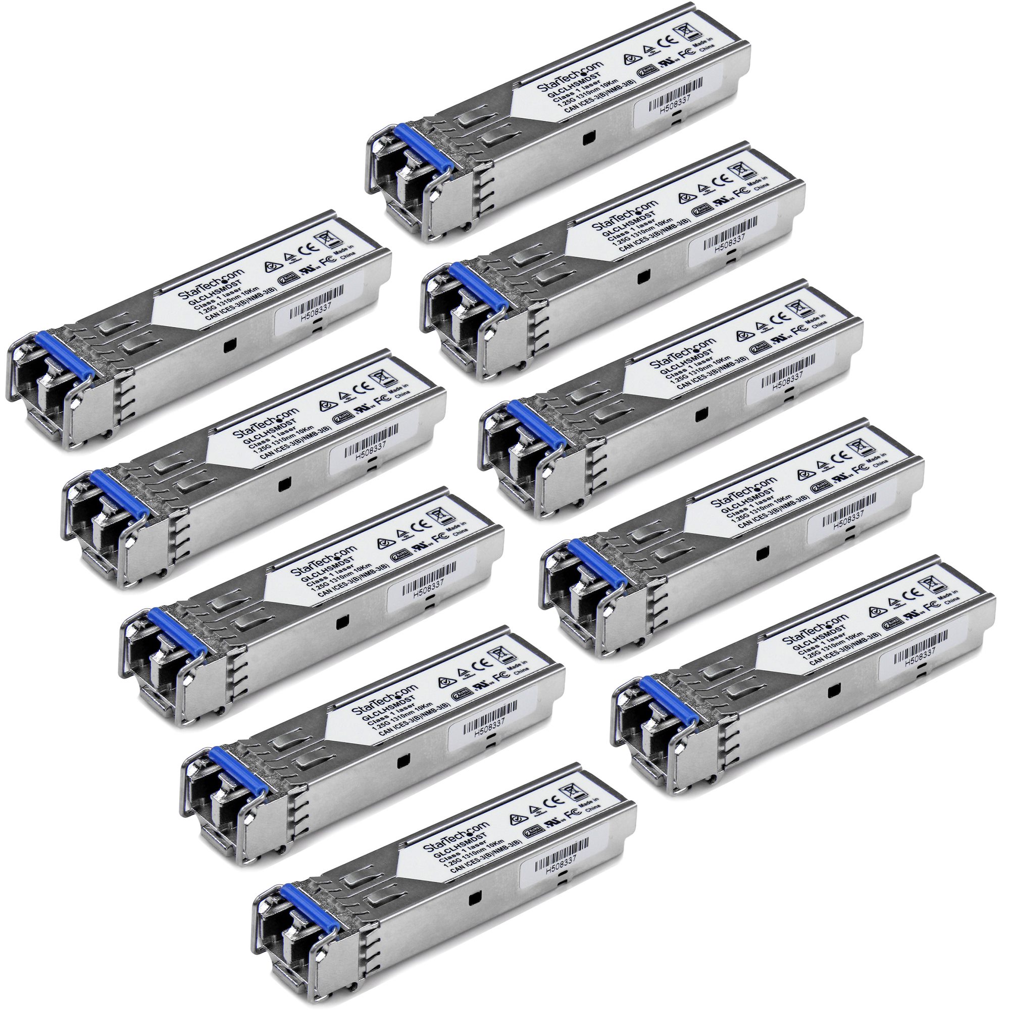 Cisco GLC-LH-SMD Compatible SFP Module (10 Pack) - 1000BASE-LX/LH