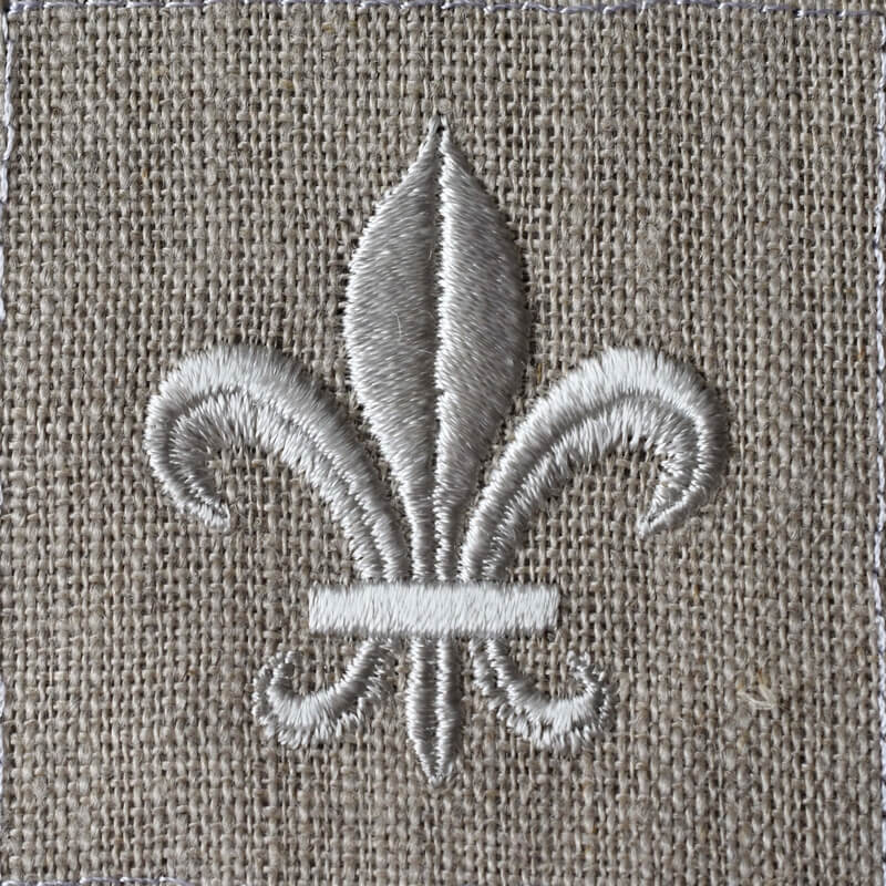フランス百合の紋章[フルールド・リス]fleur-de-lis_Franceの刺繍図案