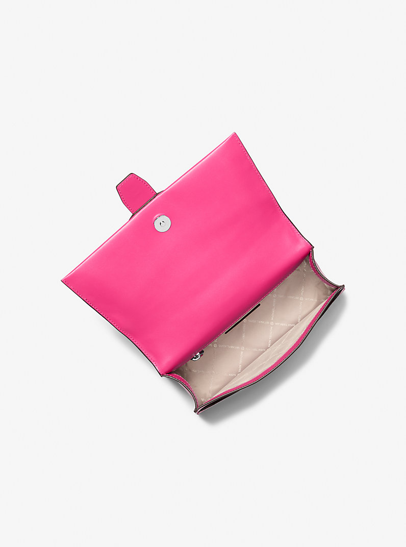 Greenwich Medium Saffiano Leather Satchel in DRAGONFRUIT - Sale