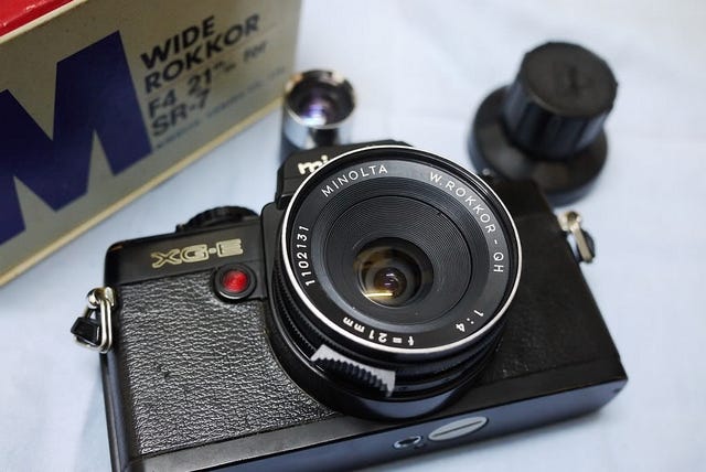 Minotla W.Rokkor-QH 21mm f4 — Biogon type Rangefinder ultra wide