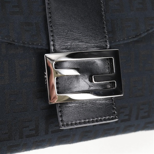 FENDI マンマバゲット ズッキーノ ショルダーバッグ ブラック シルバー