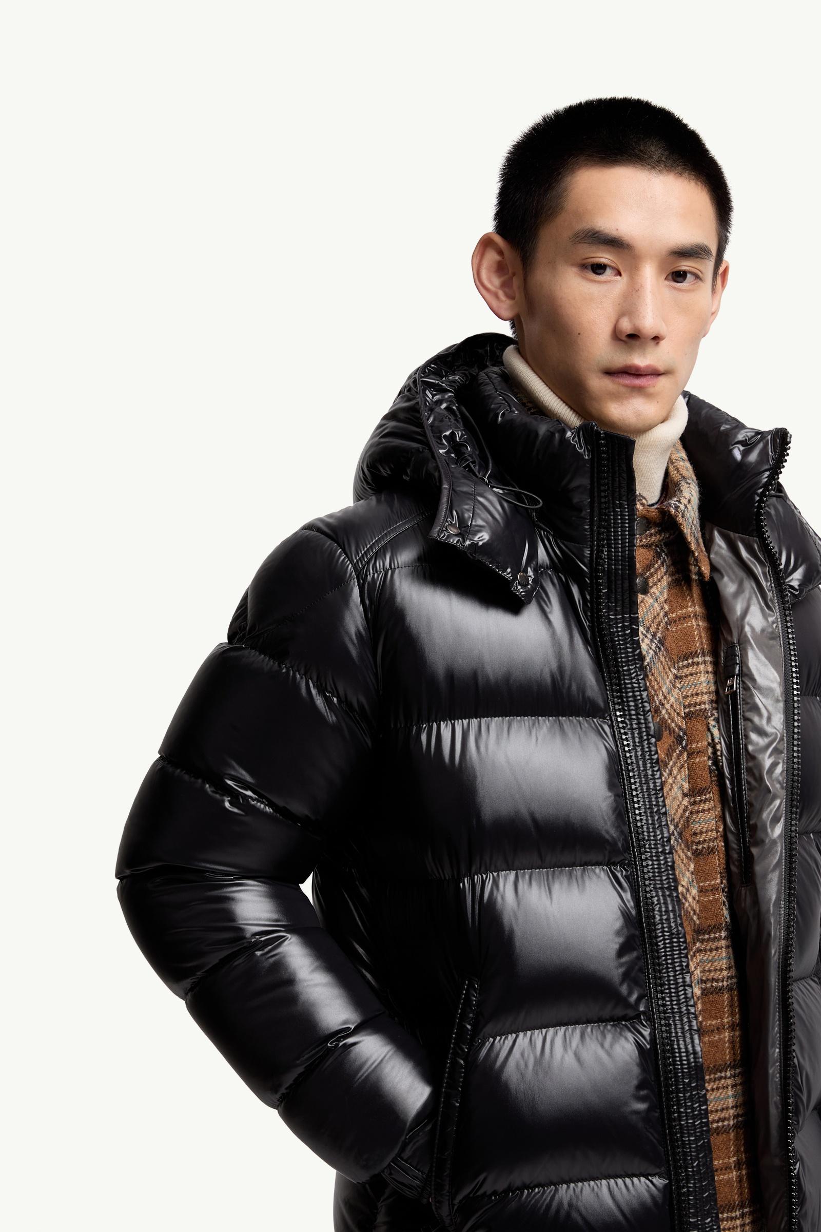 Black Moncler Maya Hooded Short Down Jacket - Short Down Jackets