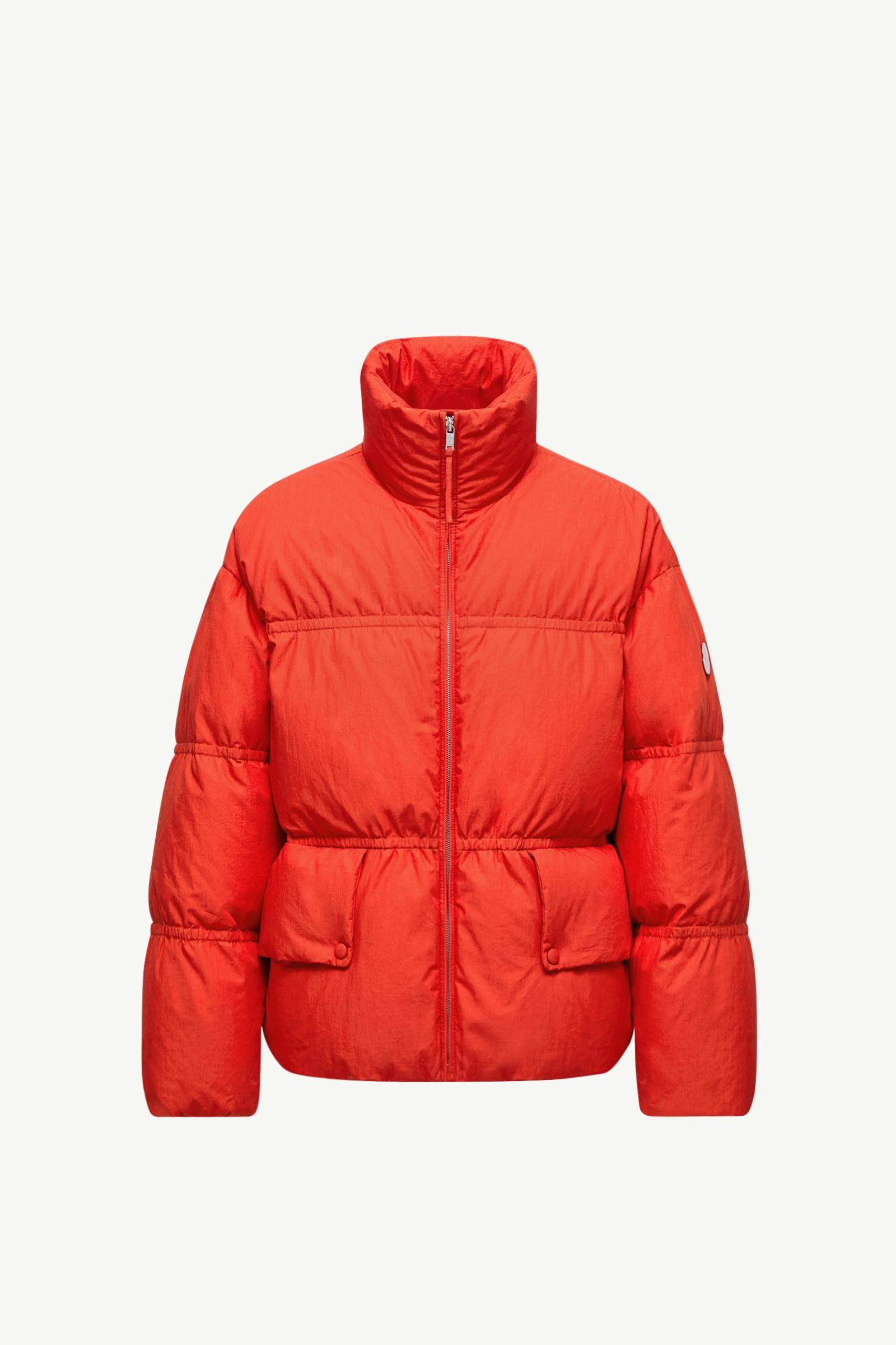 Orange Red Moncler + JIL SANDER Mimimycin Short Down Jacket