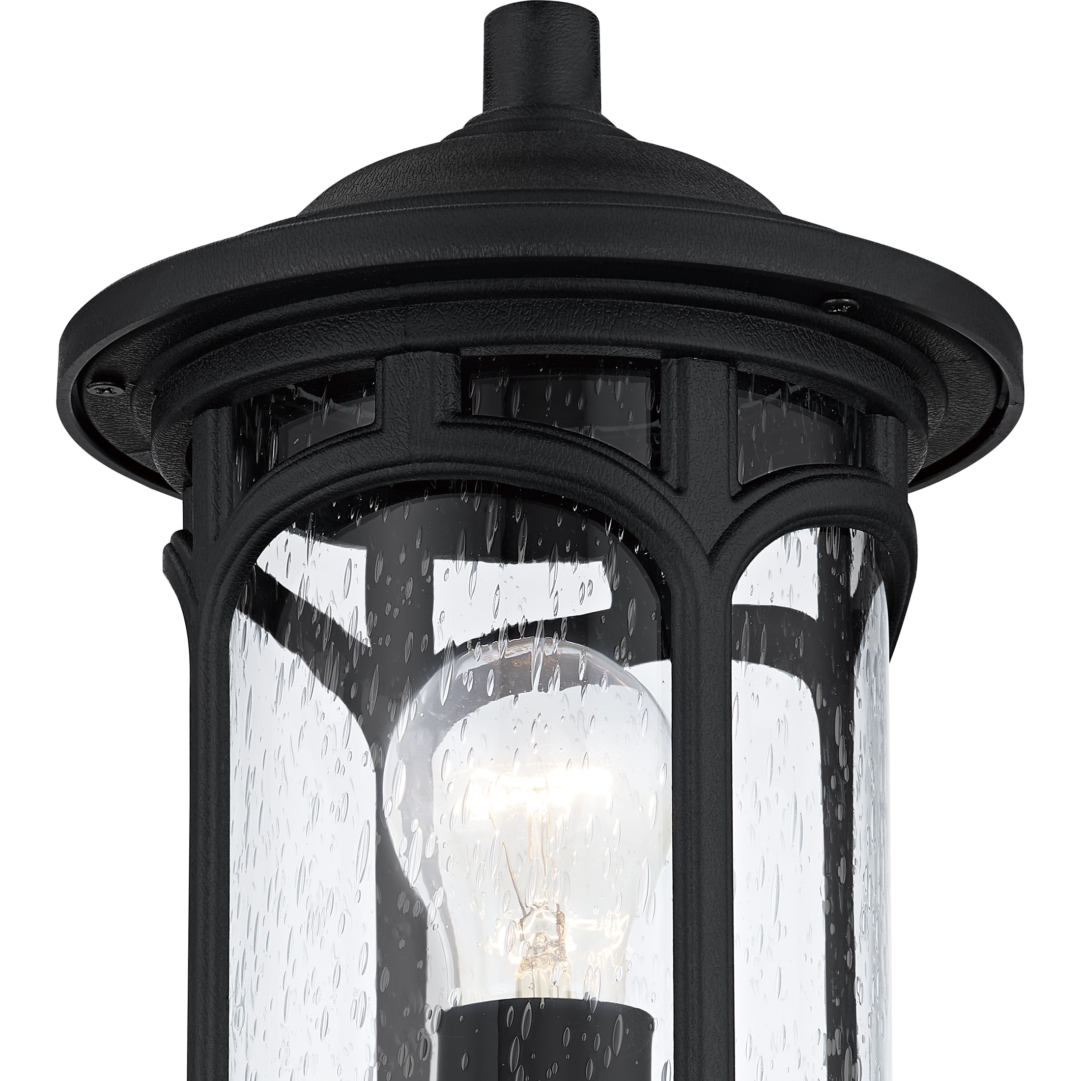 Quoizel Kessel 11.25-in Matte Black Traditional Outdoor Light Post