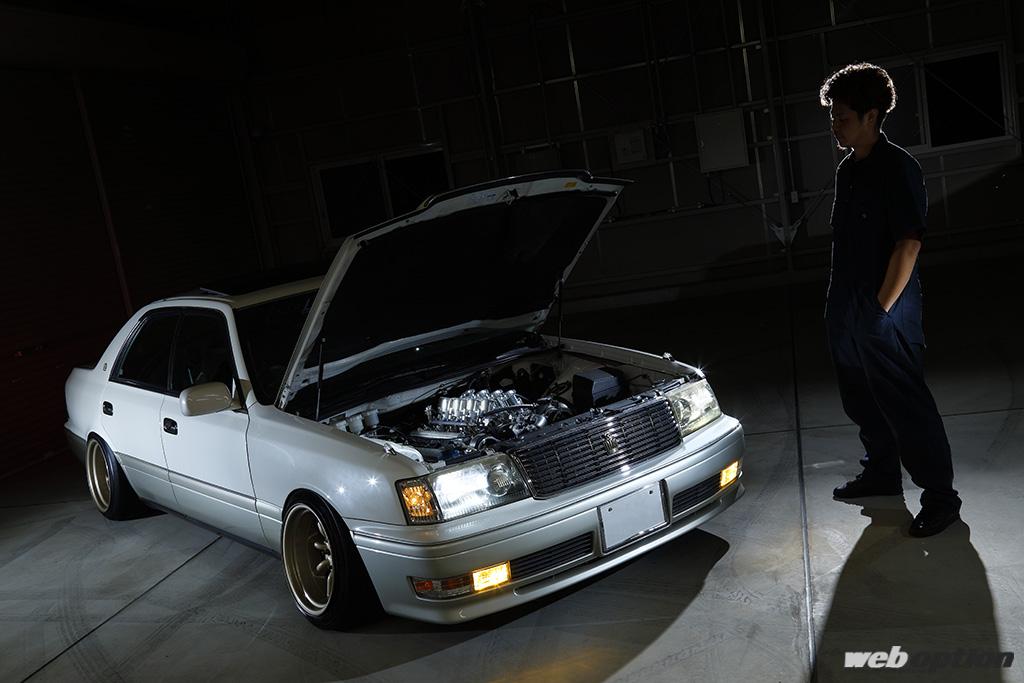 衝撃的すぎる8連スロットル仕様のJZS151クラウン！」アングラな雰囲気