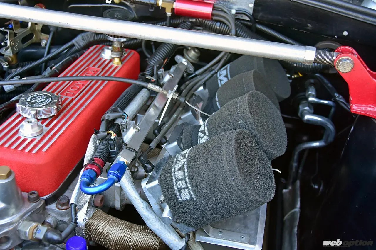 昭和の峠仕様”が現代性能で復活！」メカチューン仕様の4Kエンジンを