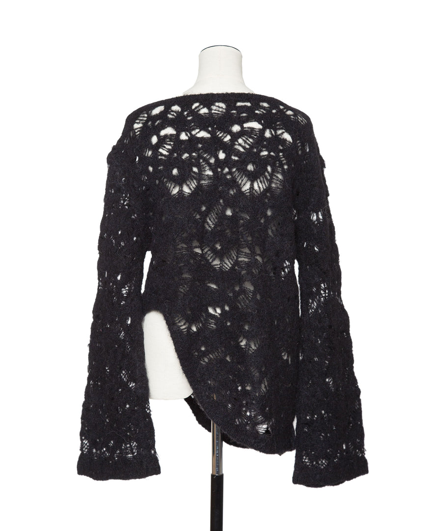 MOHAIR LACE FRILLED TOP｜muller of yoshiokubo(ミュラーオブ