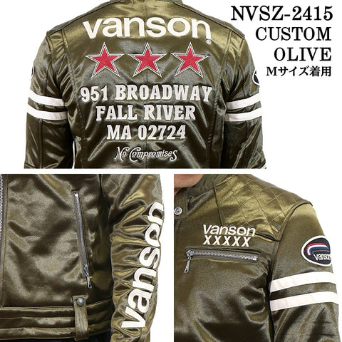 VANSON バンソン 50周年記念モデル ボンディング ライダースジャケット