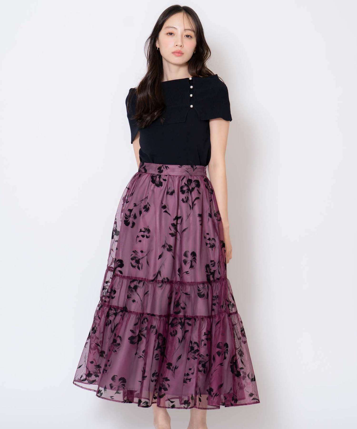 ギャザージャガードワンピース | ロングワンピース | NOELA OFFICIAL