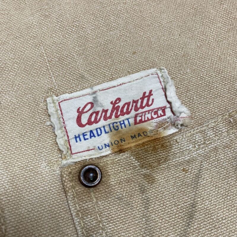 early 60's ”CARHARTT”×”HEAD LIGHT”×”FINK“ BROWN DUCK COVERALL