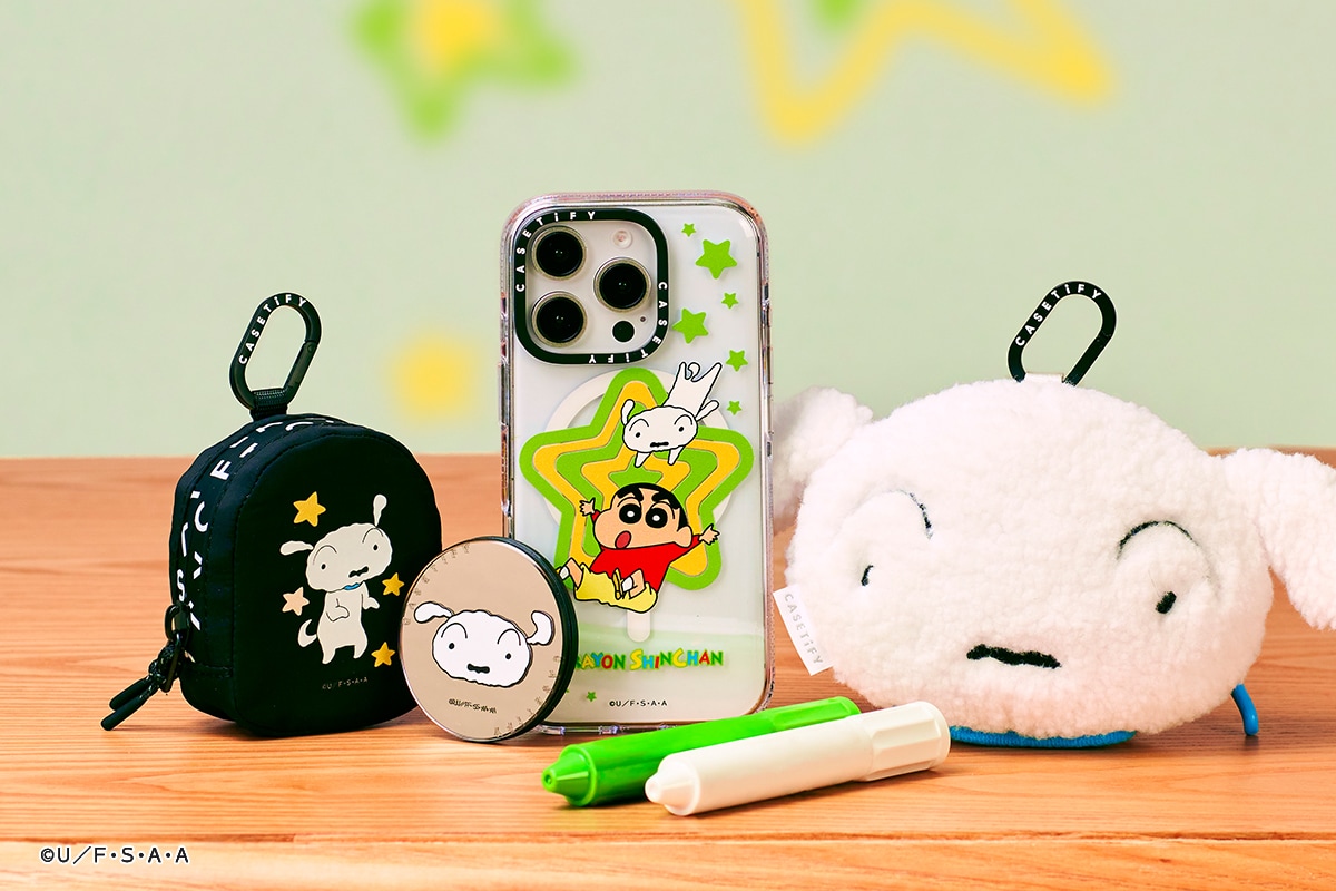 クレヨンしんちゃん」×CASETiFY、“ケツだけ星人”でスマホを支える