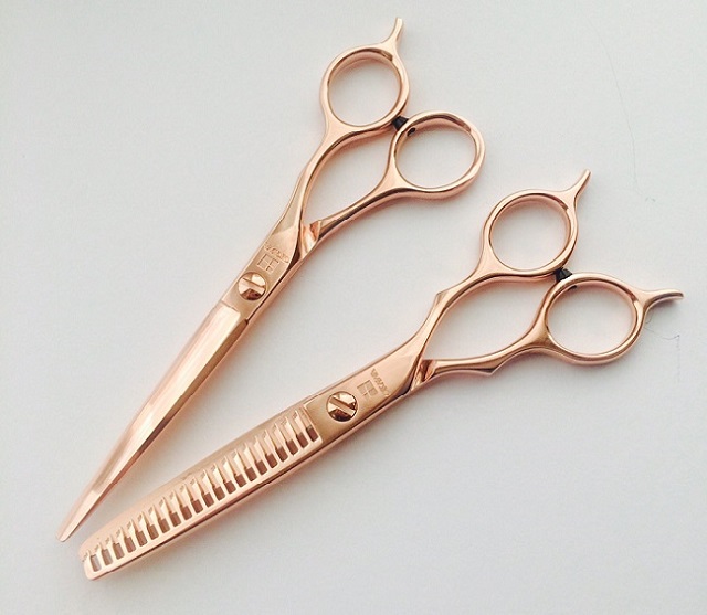 ピンクゴールドシザー | OKAWA pro-scissors 理美容ハサミのオオカワ