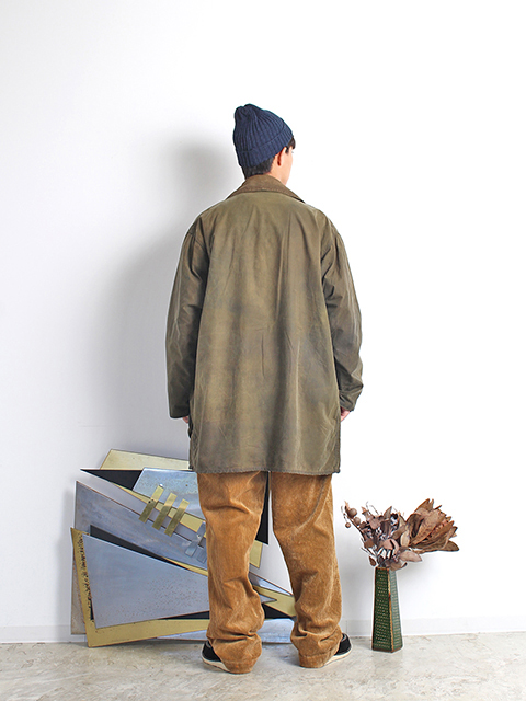 VINTAGE】82～87s 2WARRANT REPROOF Barbour『BORDER』OLIVE 