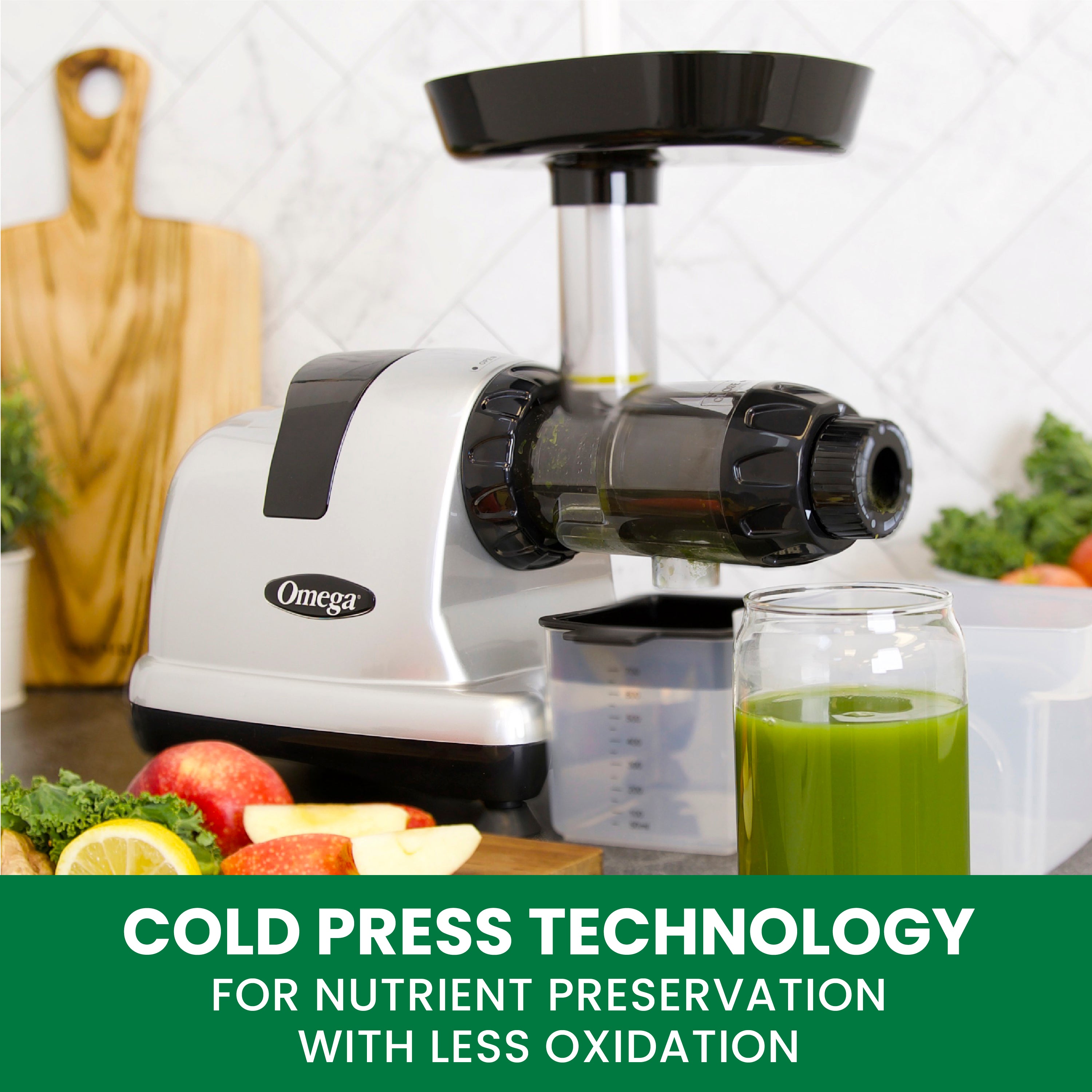 Omega All in One Nutrition System Cold Press Juicer (J8006