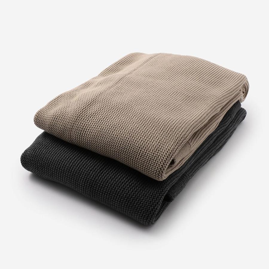 Quiet | PLANE オーガニックコットンスロー 130×180 ストーン｜【公式