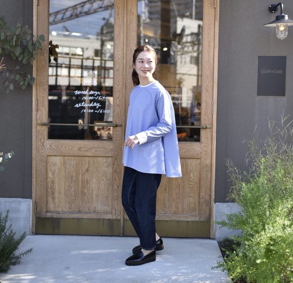 シワになりにくい播州織フレアブラウス – OURHOME