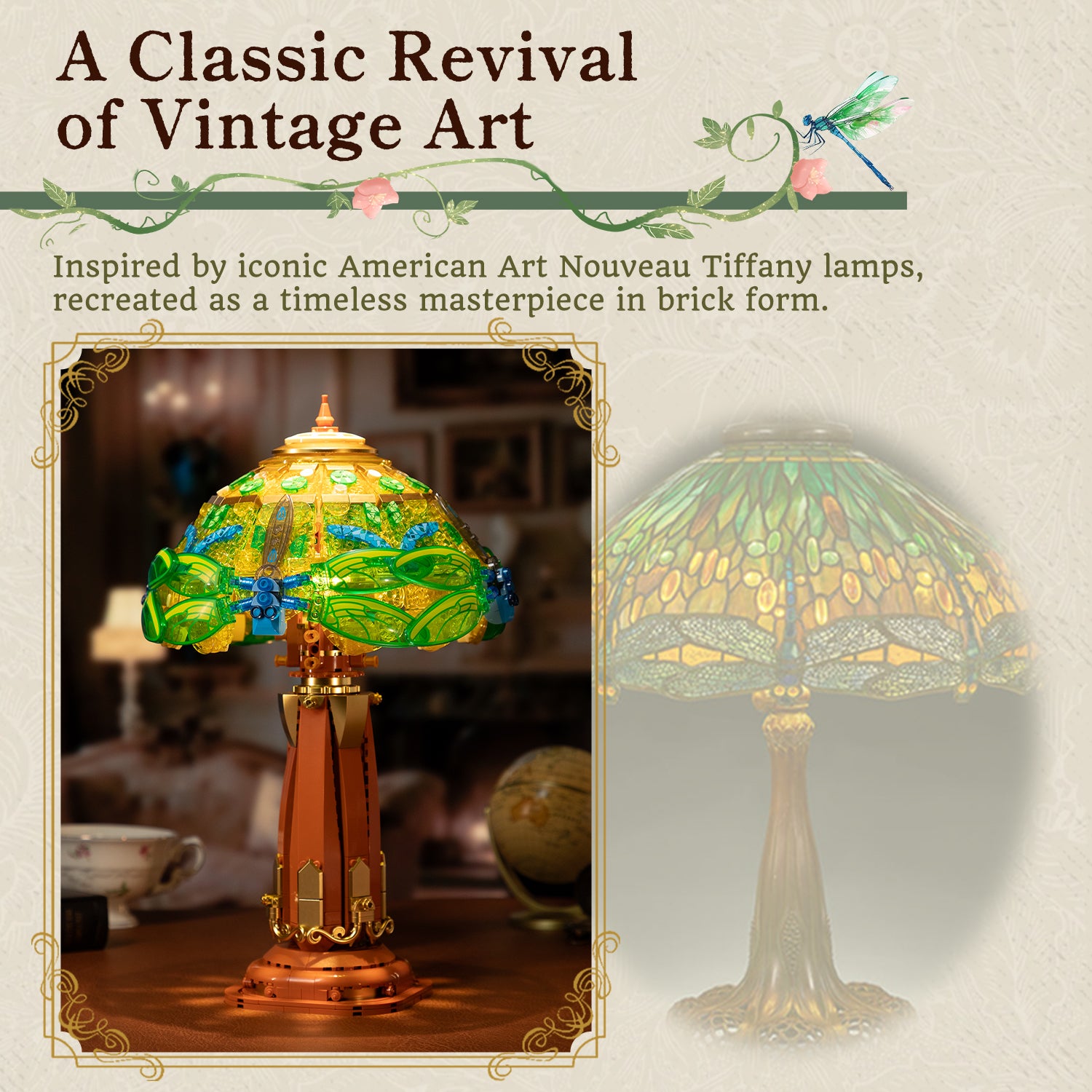 Pantasy Stained Glass Table Lamp 85042