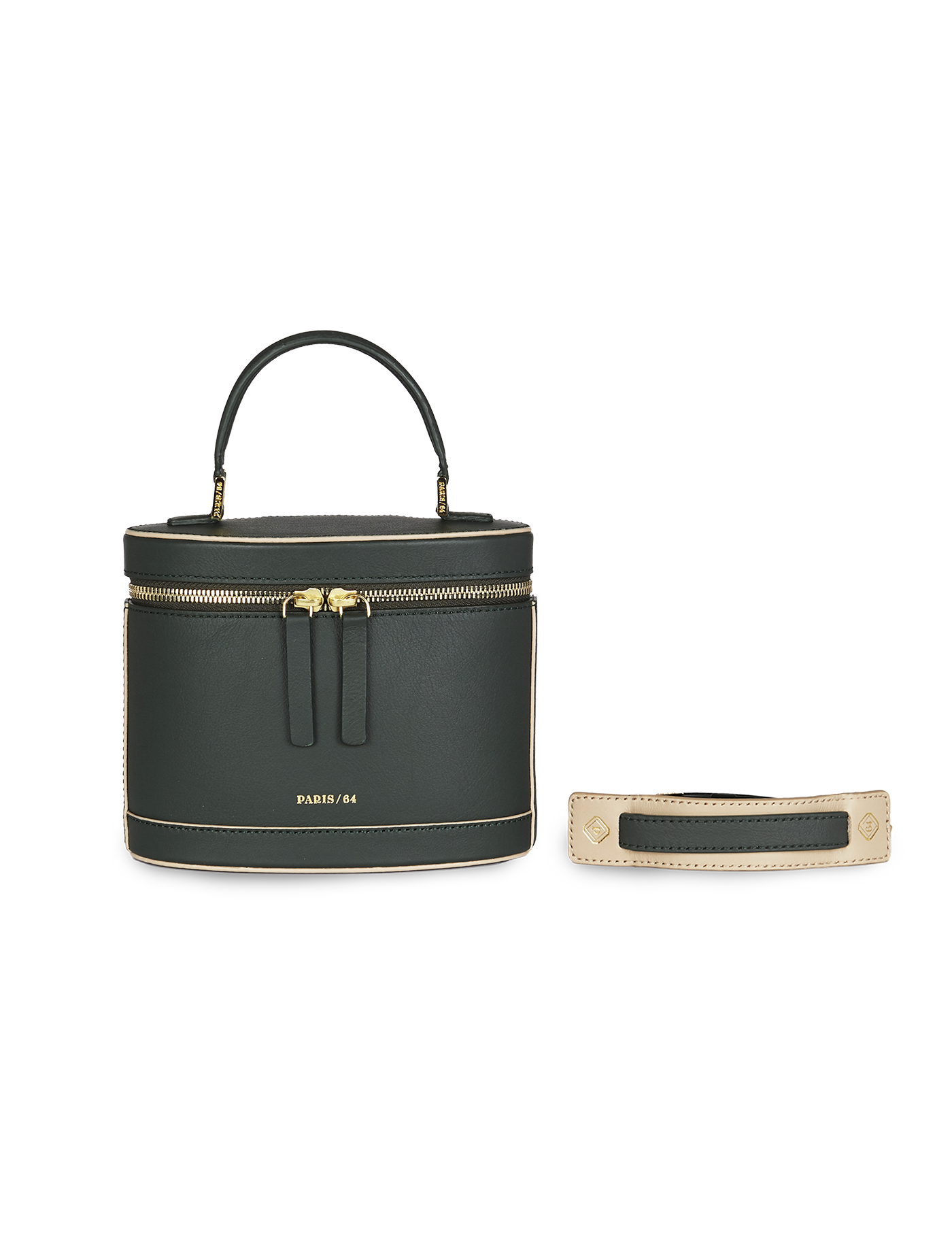 PARIS64 巴黎64 经典款Prismatic墨綠色牛皮女士手袋– PARIS/64